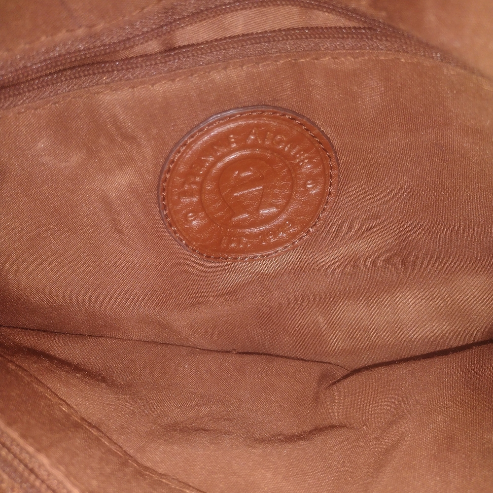 *vintage leather and fabric bag*